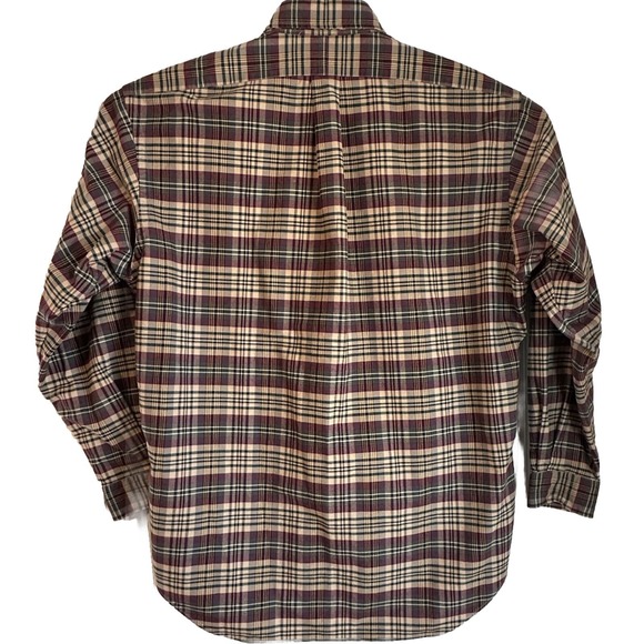 Ralph Lauren Plaid Shirt Classic Fit Heavier Cotton Mens Size Large Long Sleeve - Picture 5 of 9